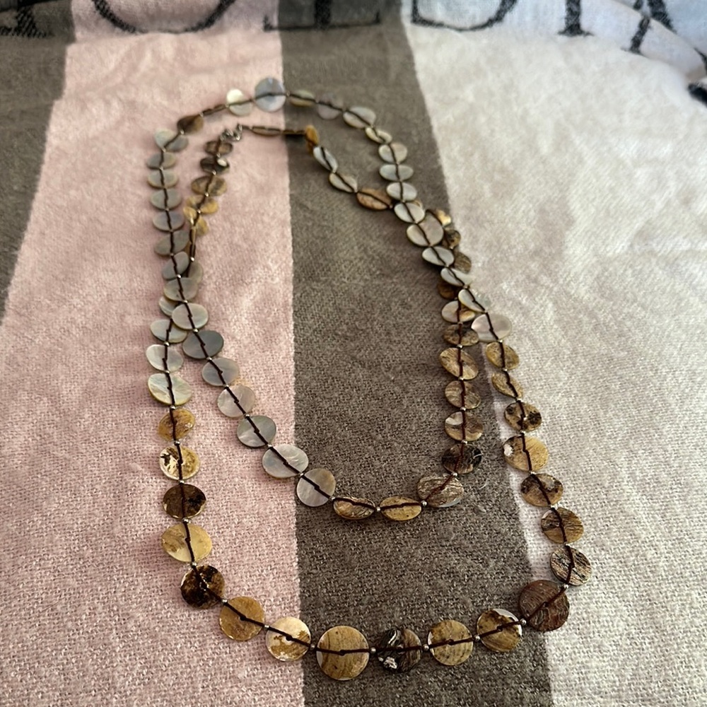 Vintage Elegant Shells Coin Necklace